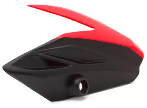 [4040100-046022] Cubierta Superior Frontal Izquierda (Negro Mate + Rojo)