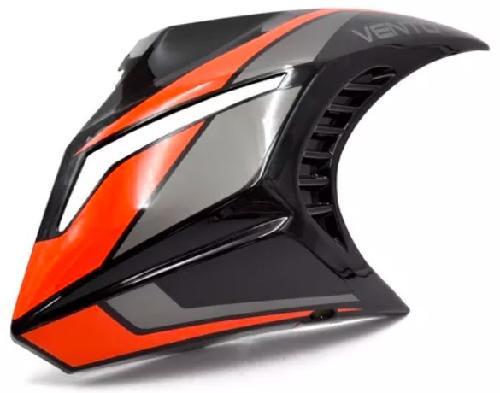 [A9-1071] Cubierta Tanque Izq Negro Rojo