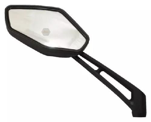 [D5-1080] Espejo/retrovisor izquierdo. Color negro. Cuerda XXXX. Figura/forma triangular