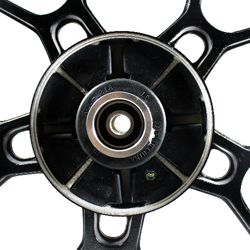 [E2-1126] HJ125-8A rueda trasera nueva de aluminio del freno negro mate (MT2,50×17/rodamiento de presión/negro mate)