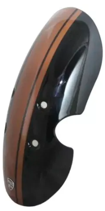 [E3-1055] Lodera/salpicadera delantera, material plastico, color negro con café