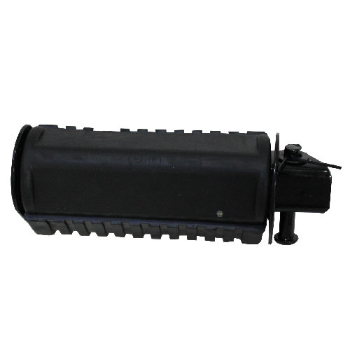 [H0-1007] Posapie delantero izquierdo. Color negro, tipo retractil