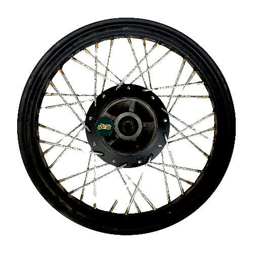 [E2-1081] Rueda de radios trasera de freno de disco negro KD250-V (3.00×17/radios de giro)