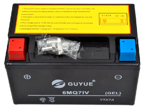 [A8-1009] (YTX7A) Acumulador/bateria/pila libre de mantenimiento (sellada/gel), 12Volts 6Amperes. Marca guyue