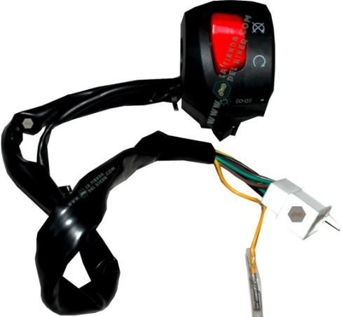 Conmutador/comando/mando derecho (de encendido). 12 volts, 6 amperes