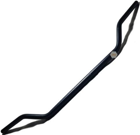 Manillar/manubrio/volante completo, color negro mate