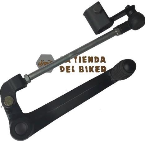 [E1-1001] Palanca/pedal de cambios, color negro, tipo sencillo, con varilla