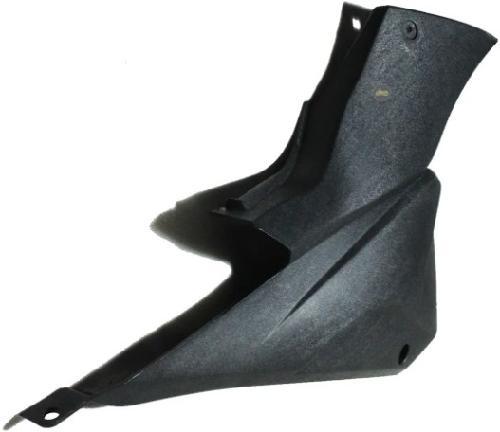 Cubierta/tapa lateral derecha, color negro, material plastico