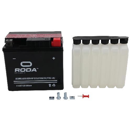 [A8-1008] ACUMULADOR MF C/ELECTROLITO (YTX5L-BS) 12V 4A Bateria pila RODA