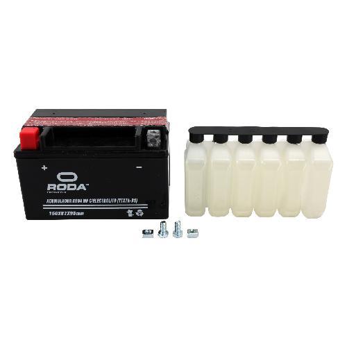 (YTX7A-BS) Acumulador/bateria/pila con electrolito (de acido), 12Volts 6Amperes. Marca roda