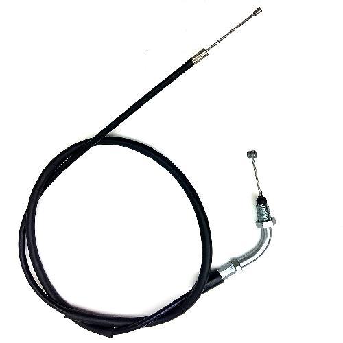 Cable/chicote de acelerador tipo simple. Con curva superior. Largo del cable XXXX y largo de chicote XXXX
