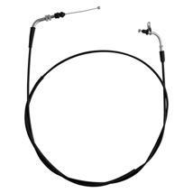 Cable/chicote de acelerador tipo simple. Con curva superior y curva inferior. Largo del cable XXXX y largo de chicote XXXX