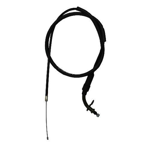 Cable/chicote de acelerador tipo simple. Con curva superior. Largo del cable XXXX y largo de chicote XXXX
