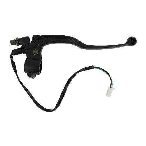 Manija izquierda (clutch/embrague) con soporte e interruptor/sensor. Color negro