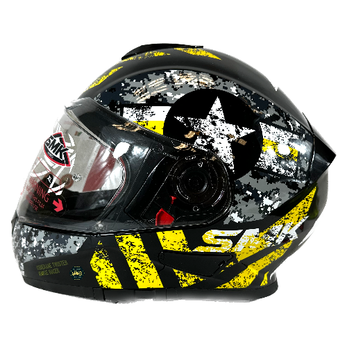 CASCO SMK TWISTER NEGRO/AMARILLO CAPTAIN GL264 XL CERRADO SV