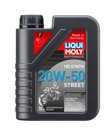 ACEITE LIQUI MOLY 4T 20W50 HD SINTETICO SN PLUS/MA2  1L