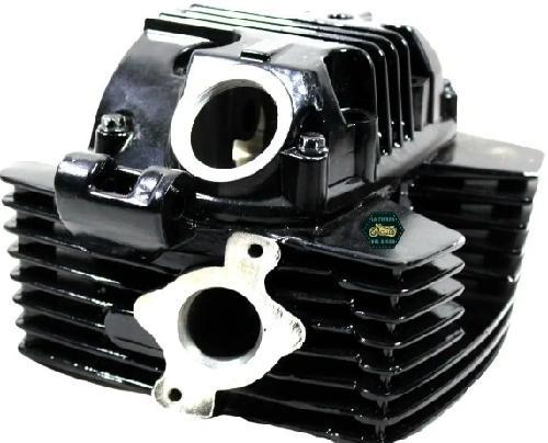 [K7-1017] (250) Cabeza de cilindro para 2 valvulas, color negro gloss, con tapa