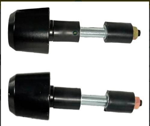 [I4-1082] Contrapeso de manillar/manubrio/volante derecho e izquierdo juego/par/set. Color negro mate, material metal