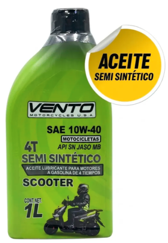 ACEITE VENTO 4 TIEMPOS SN SEMISINTETICO SCOOTER 10W-40 JASO