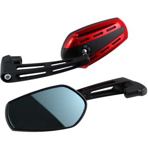 [ESP-A22NR] ESPEJOS ALIEN NEGROS / ROJO