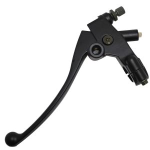 [MAJ-068] Manija izquierda (clutch/embrague) con soporte e interruptor/sensor. Color negro
