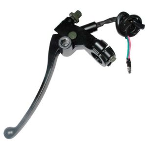 [MAJ-058] Manija izquierda (clutch/embrague) con soporte e interruptor/sensor. Color negro
