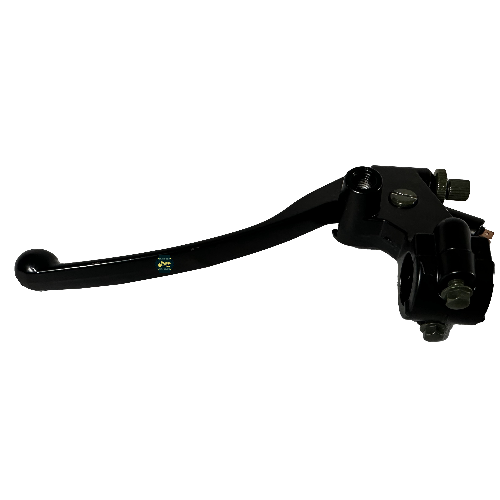 [MAJ-026] Manija izquierda (clutch/embrague) con soporte e interruptor/sensor. Color negro