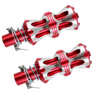 [POP-079RJ] POSAPIES TRASEROS ALIEN ROJO / PLATA ALUMINIO