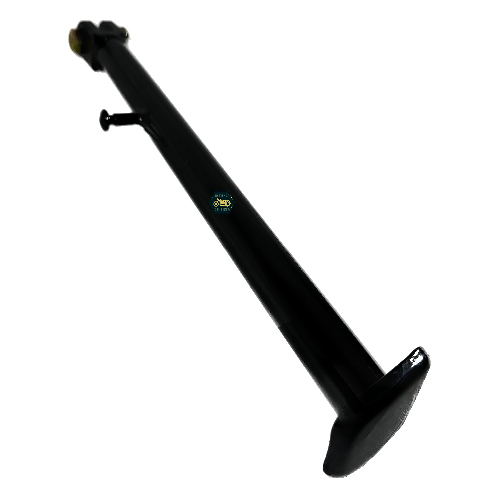 [PAC-064] Parador/periquete/soporte lateral. Color negro gloss, material metal