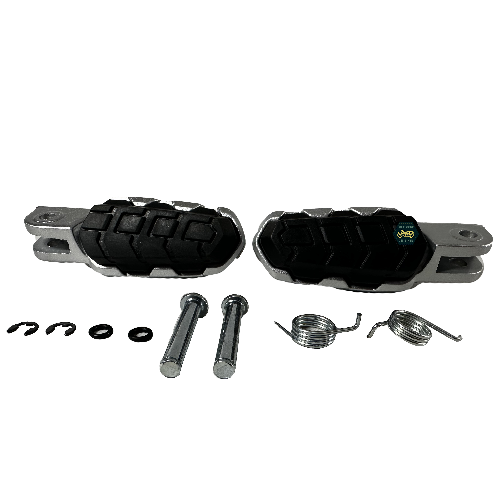 [H0-1093] Posapie delantero derecho e izquierdo juego/par/set. Color gris, tipo retractil