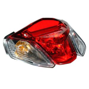 [CAL-020] CALAVERA TRASERA LED MICA ROJA/BLANCA 12 Vcc