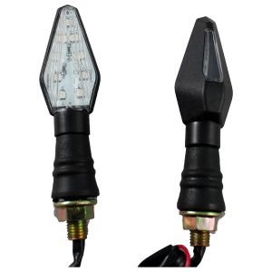 [DIR-137] DIRECCIONALES BLACK DIAMOND LUZ AMARILLA 12 Vcc   3 LED POSTERIOR BASE GOMA