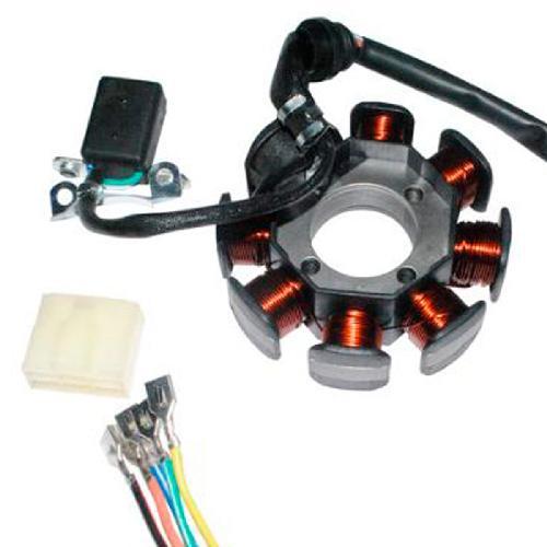 [F2-1001] Corona/estator de 8 bobinas, 5 cables
