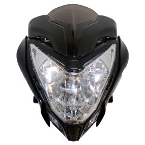[FAR-062] FARO C/BISEL Y VISOR NEGRO 12 Vcc