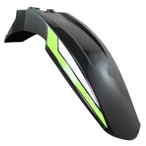 [SAD-067NV] SALPICADERA DELANTERA NEGRO/VERDE