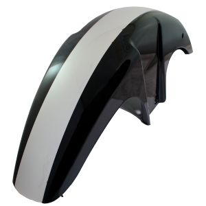 [SAD-071NB] SALPICADERA DELANTERA NEGRO BRILLANTE/BLANCO
