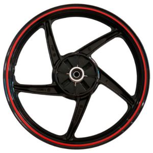 [RIN-065] RIN TRASERO 1.85 X 17 NEGRO FILO ROJO 17"