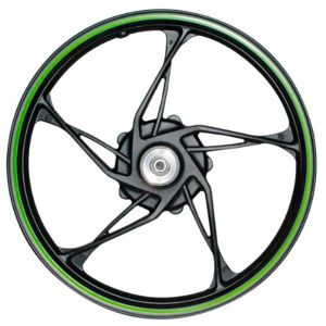 [RIN-053] RIN DELANTERO 1.6 X 17 NEGRO FILO VERDE 17"