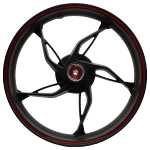 [RIN-054] RIN DELANTERO 2.50 X 17 NEGRO FILO ROJO 17"