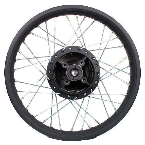[E2-1028] RIN TRASERO DE RAYOS NEGRO MATE