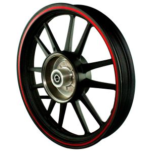 [RIN-083] RIN TRASERO 2.15 X 16 NEGRO FILO ROJO / ROSA 16"