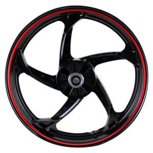 [RIN-101] RIN TRASERO 3.00 X 17 NEGRO / ROJO 17"