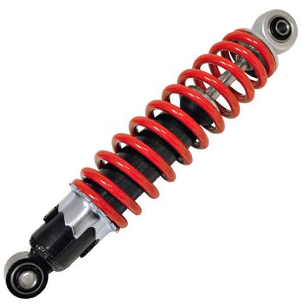 AMORTIGUADOR ROJO C/NEGRO / 30cm CON BUJE
