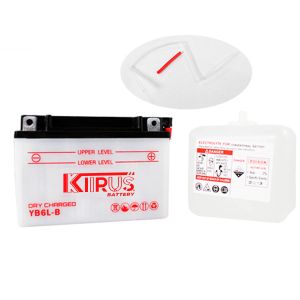 BATERIA ACIDO KIIRUS YB6L-B (-/+) 12Vcc 6Ah 138*100*72 mm