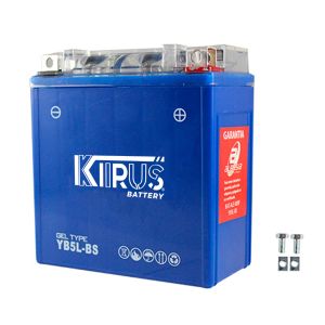 BATERIA GEL KIIRUS YB5L-BS (-/+) 12Vcc  5Ah 120*130*61 mm