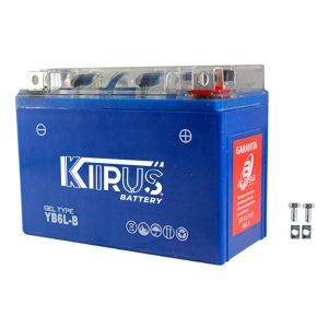 BATERIA GEL KIIRUS YB6L-B (-/+) 12Vcc  5Ah 137*101*66 mm