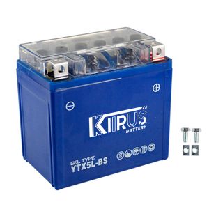 BATERIA GEL KIIRUS YTX5L-BS (-/+) 12Vcc  4.5Ah 113*107*69 mm