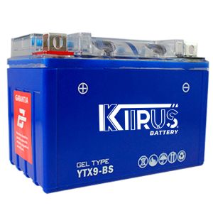 BATERIA GEL KIIRUS YTX9-BS (+/-) 12Vcc  8Ah 150*106*85 mm