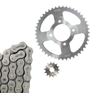 [KSP-F44] KIT DE SPROCKET CADENA REFORZADA 428H-136L SPROCKET 45T/14T