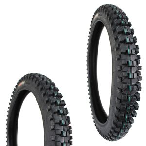[LLA-3004] LLANTA 80/100-21 RUDOS BIKER 4 CAPAS P153 DOBLE PROPOSITO USA CAMARA (TT)